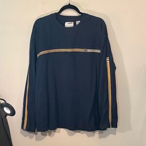 Point Zero Dark Blue Long Sleeve with Yellow Accents